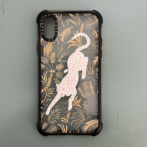 iPhoneX Casteify Golden Cheetah Phone Case - Picture 2 of 5